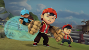 BoBoiBoy Tanah, Api dan Air