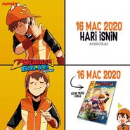 Komik BoBoiBoy Galaxy Musim 2 - tarikh pelepasan