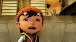 Boboiboy looking to haunted house