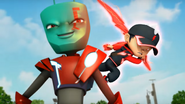 BoBoiBoy Halilintar teleport ke belakang Ejo Jo