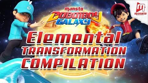 BoBoiBoy Galaxy - All BoBoiBoy's Elemental Transformation (EP01-18)
