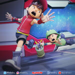 BoBoiBoy Fire jumping