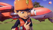 BoBoiBoy pegang lencana baru