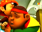 Gopal hugging BoBoiBoy