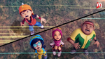 BoBoiBoy, Ying, Yaya and Gopal looking up