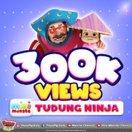 300K Views pada Tudung Ninja