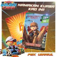 BoBoiBoy Galaxy Card - Namakan Kuasa Kad BoBoiBoy Tanah Ini