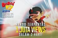 BBB Ep 24 Rekod Terpantas 1 Juta Views Dalam 3 Hari!