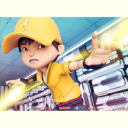 BoBoiBoy Petir kuasa elektrik