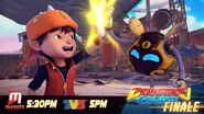 BoBoiBoy dan Ochobot high-five