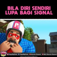 Bila diri sendiri lupa bagi signal