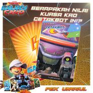 BoBoiBoy Galaxy Card - Berapakah Nilai Kuasa Kad CetakBot Ini