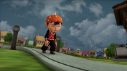 BoBoiBoy berjalan kepenatan