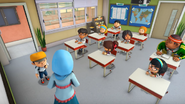 BoBoiBoy sebagai pelajar baru dalam kelas ini