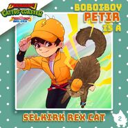 BoBoiBoy Petir is a Selkirk Rex Cat