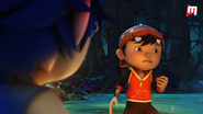 BoBoiBoy setuju dengan cadangan Fang