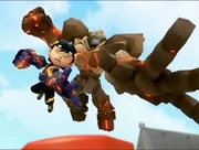 BoBoiBoy Quake and Earth Golem.