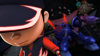 BoBoiBoy Halilintar Serang Probe