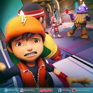 BoBoiBoy takut dengan biskuit Yaya