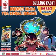 BoBoiBoy Kuasa Tiga kembali beraksi!