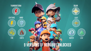 9 Versions of BoBoiBoy Unlocked