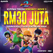 BoBoiBoy Movie 2 - RM30 JUTA