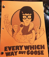 Jocelyn on the script cover of "Every Which Way but Goose."