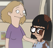 Madison in eigth-grade with a fourth-grade Tina Belcher.