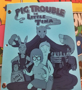 Jimmy Jr. on the script cover of "Pig Trouble in Little Tina."