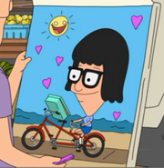 Charac's drawing of Tina and Jeff. ("Tina and the Real Ghost")