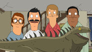Hefty Jeff and his frat brothers introducing Beta to Bob. ("My Big Fat Greek Bob")