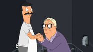 Felix being reminded by his father because of Bob's arm hair. ("Wharf Horse")