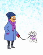 Mrs. Chang and her dog on the End Credits Sequence of the hour-long version of "The Bleakening."