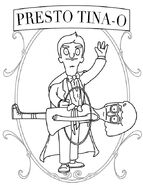 Jimmy Jr. on the script cover of "Presto Tina-o."
