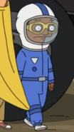 Arnold as an astronaut for Halloween. ("Apple Gore-chard! (But Not Gory)")
