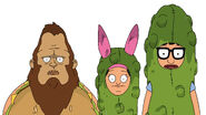 Louise and her siblings parading in "Paraders of the Lost Float."