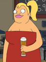 Gretchen as a Lobstermaiden. ("Lobsterfest")