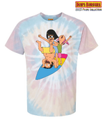 Belcher Children Tie-Dye Shirt for 2023 Pride Collection.