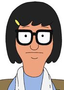 Tina while Louise is training her for her first kiss. ("Sheesh! Cab, Bob?")