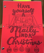 Al on the script cover of "Have Yourself a Maily Linda Christmas."