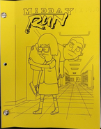Zeke on the script cover of "Midday Run".