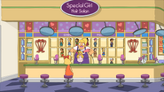 Gretchen working at the Special Girl hair salon. ("The Laser-inth")