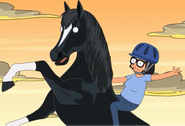 Tina riding Jericho. ("The Horse Rider-er")