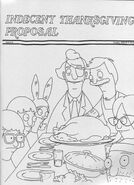Calvin on the script cover of "An Indecent Thanksgiving Proposal."