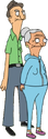 Edith and Harold in "Art Crawl."