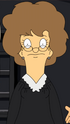Jocelyn as a sexy Judge Judy for Halloween. ("Teen-a Witch")