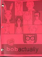 Ms. Selbo on the script cover of "Bob Actually."