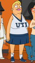 Gretchen as a cheerleader for Halloween. ("Full Bars")