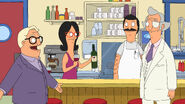 Felix at the Bob's Burgers's bathroom party. ("Ambergris")