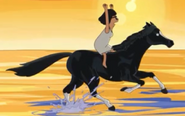 Tina riding Jericho. ("The Horse Rider-er")